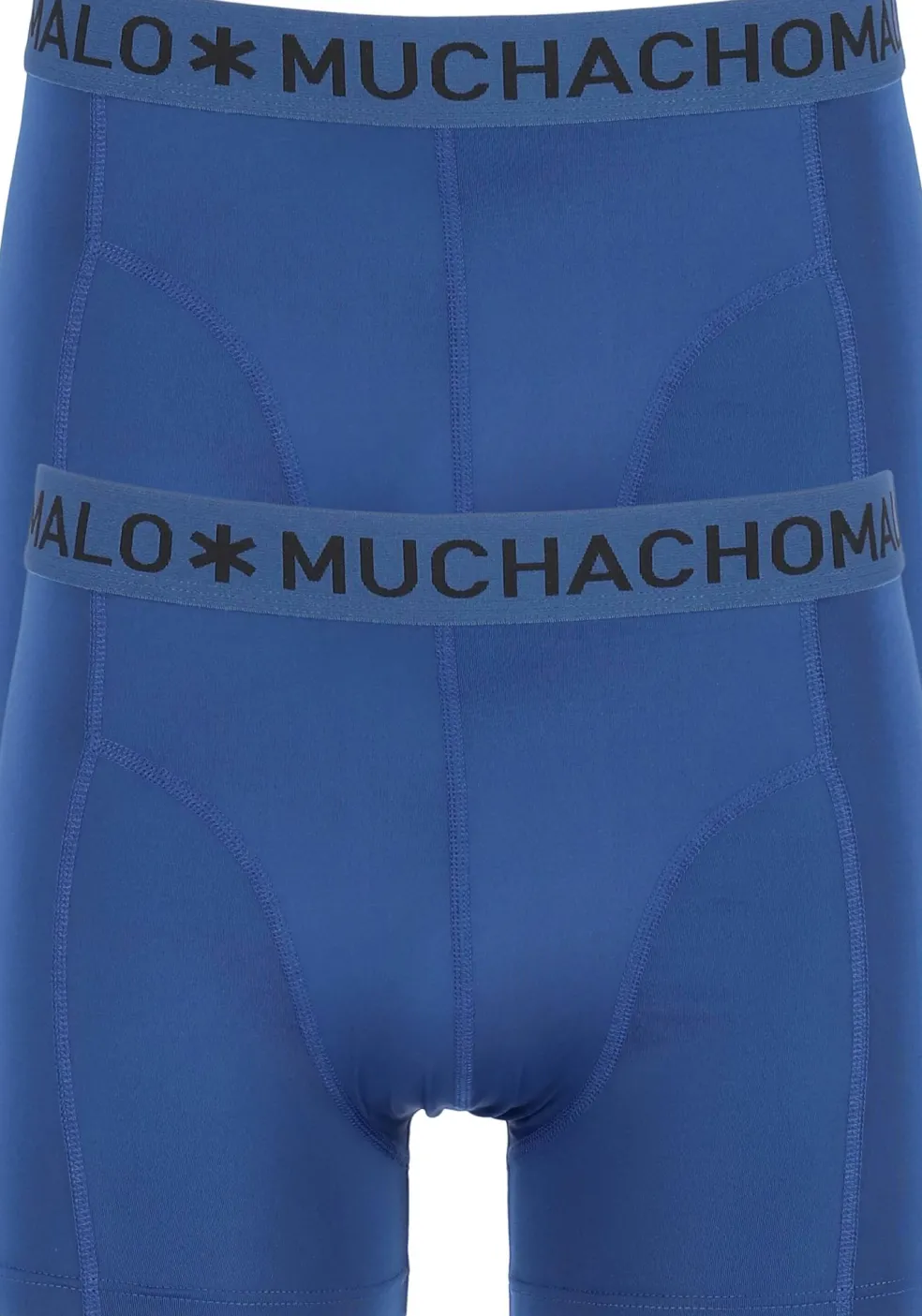 Muchchomalo microfiber boxershorts (2-pack), heren boxers normale lengte, blauw