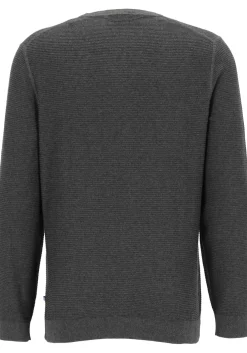 OLYMP Casual modern fit pullover katoen, antraciet