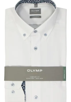 OLYMP comfort fit overhemd, popeline, wit