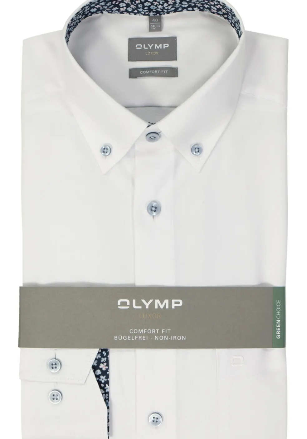 OLYMP comfort fit overhemd, popeline, wit
