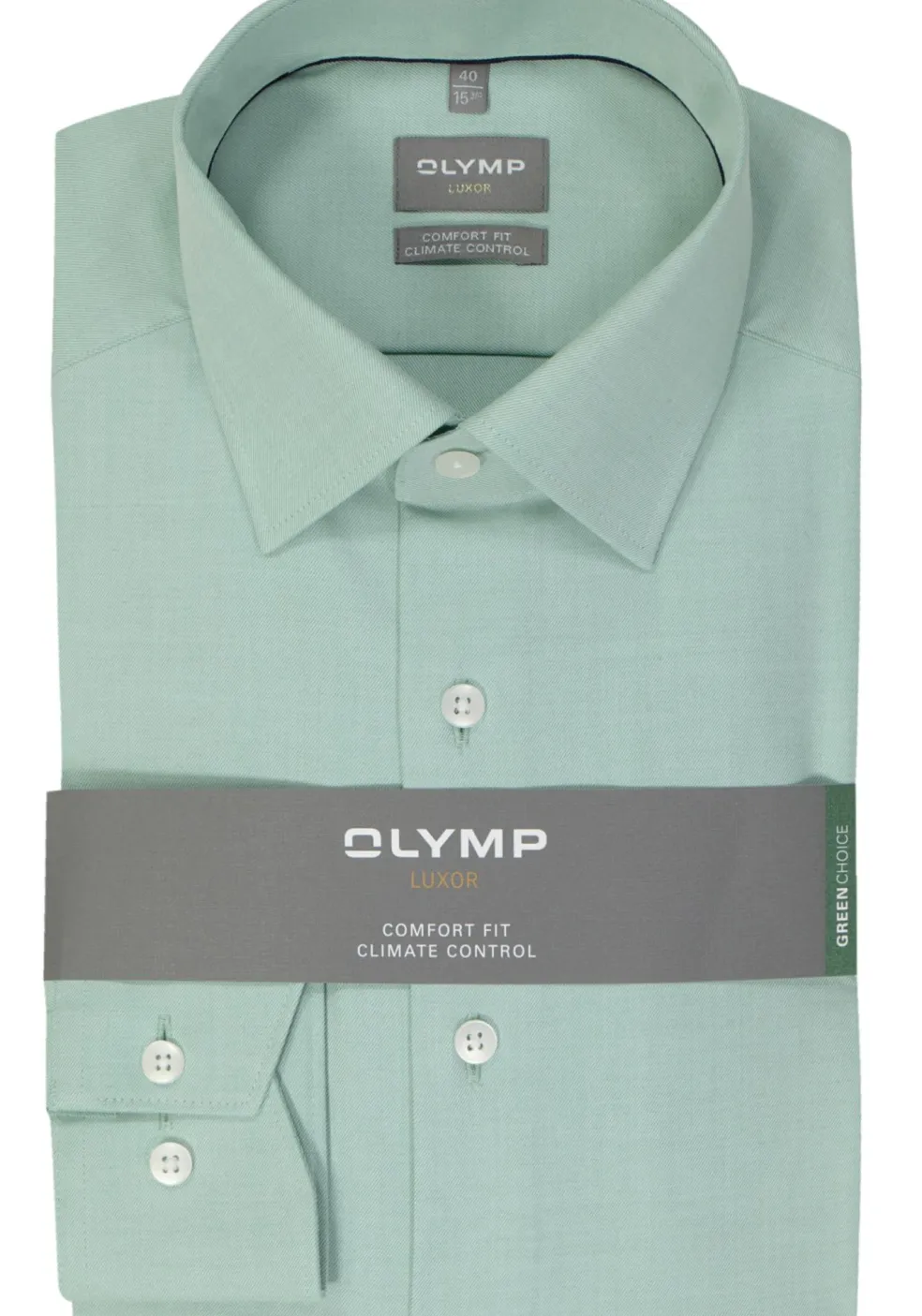 OLYMP comfort fit overhemd, twill, lichtgroen