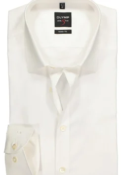 OLYMP Level 5 body fit overhemd, mouwlengte 7, beige
