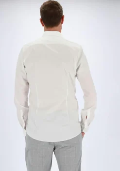 OLYMP Level 5 body fit overhemd, mouwlengte 7, beige