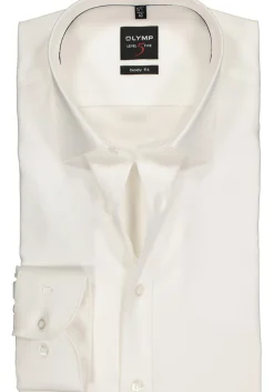 OLYMP Level 5 body fit overhemd, off white twill