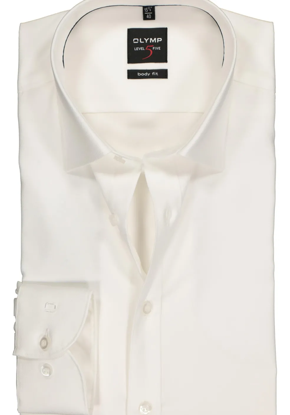 OLYMP Level 5 body fit overhemd, off white twill