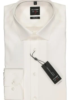 OLYMP Level 5 body fit overhemd, off white twill