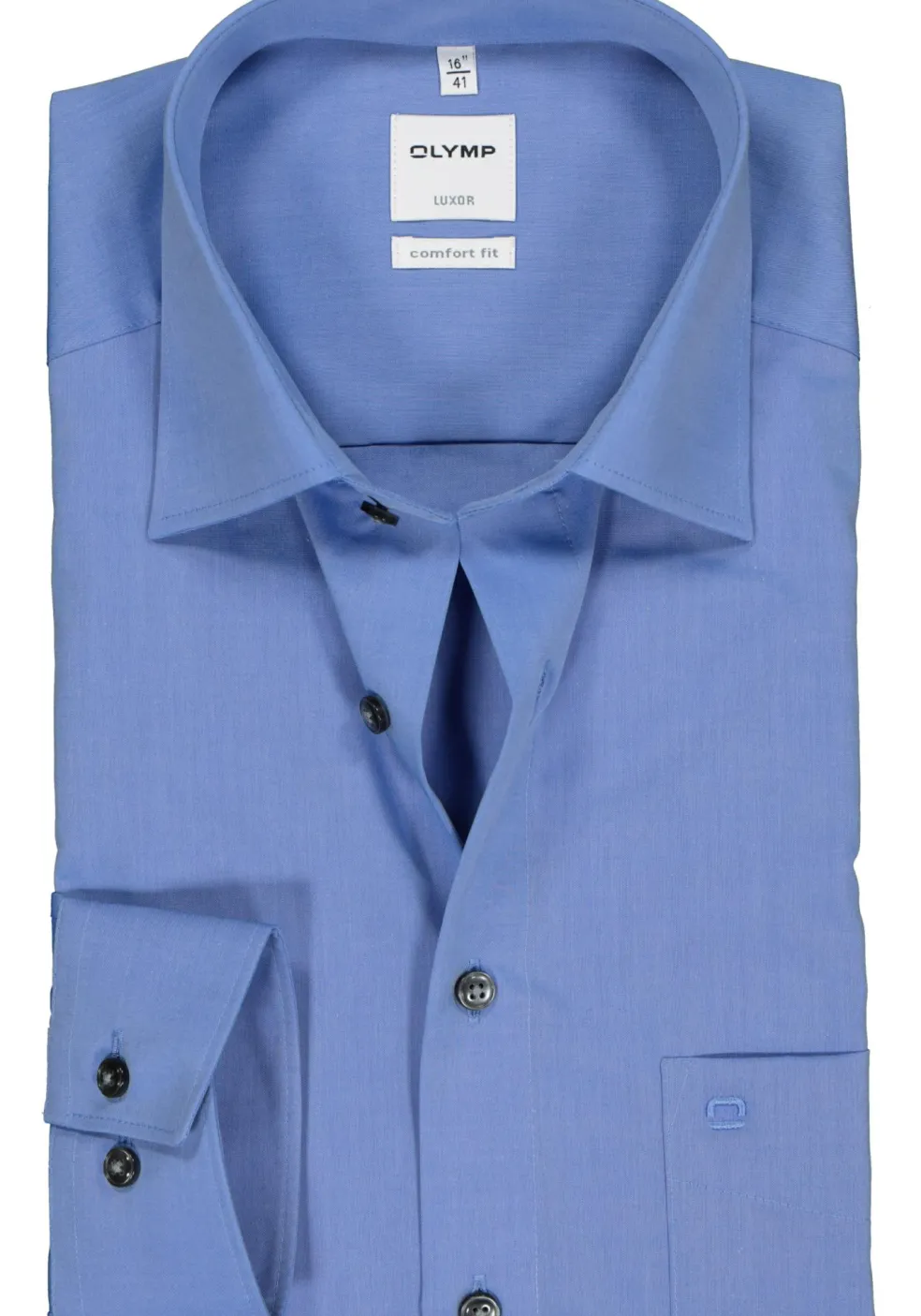 OLYMP Luxor comfort fit overhemd, middenblauw