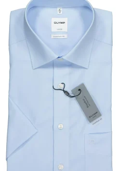 OLYMP Luxor comfort fit overhemd, korte mouw, lichtblauw