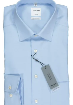 OLYMP Luxor comfort fit overhemd, lichtblauw twill
