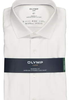 OLYMP Luxor modern fit overhemd 24/7, wit