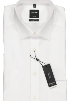 OLYMP Luxor modern fit overhemd, korte mouw, wit