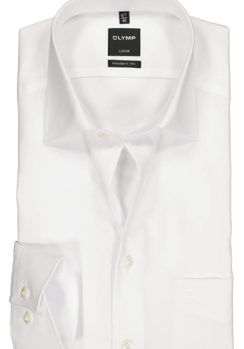 OLYMP Luxor modern fit overhemd, wit
