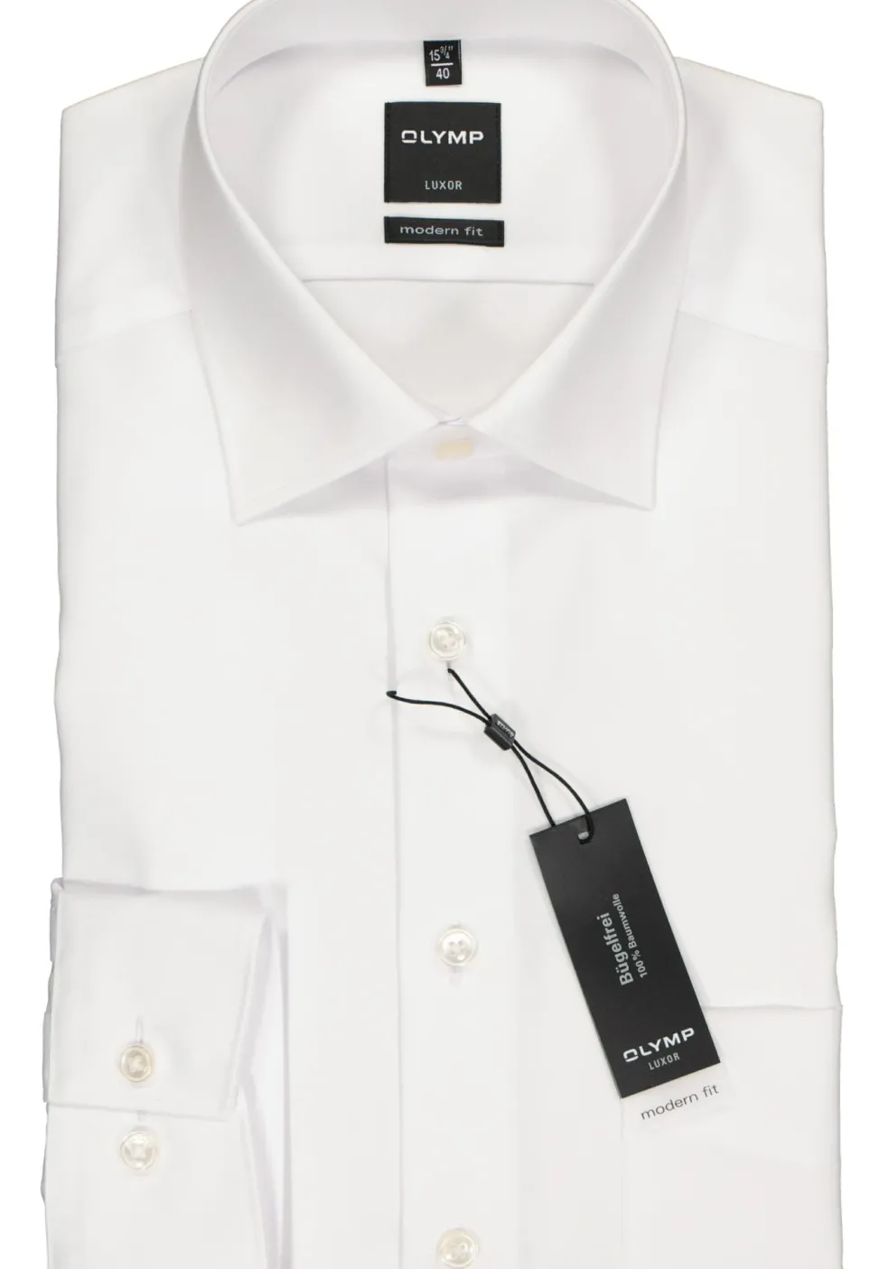OLYMP Luxor modern fit overhemd, wit