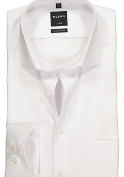OLYMP Luxor modern fit overhemd, wit twill