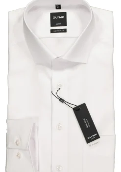 OLYMP Luxor modern fit overhemd, wit twill