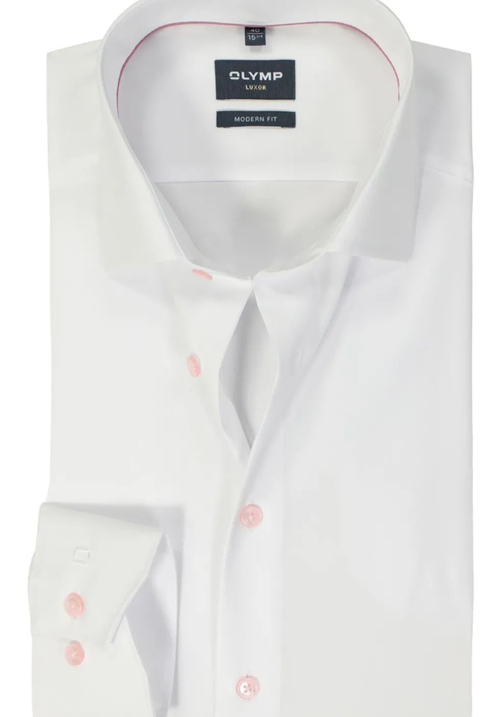 OLYMP modern fit overhemd, popeline, roze