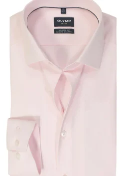 OLYMP 24/7 modern fit overhemd, twill, roze