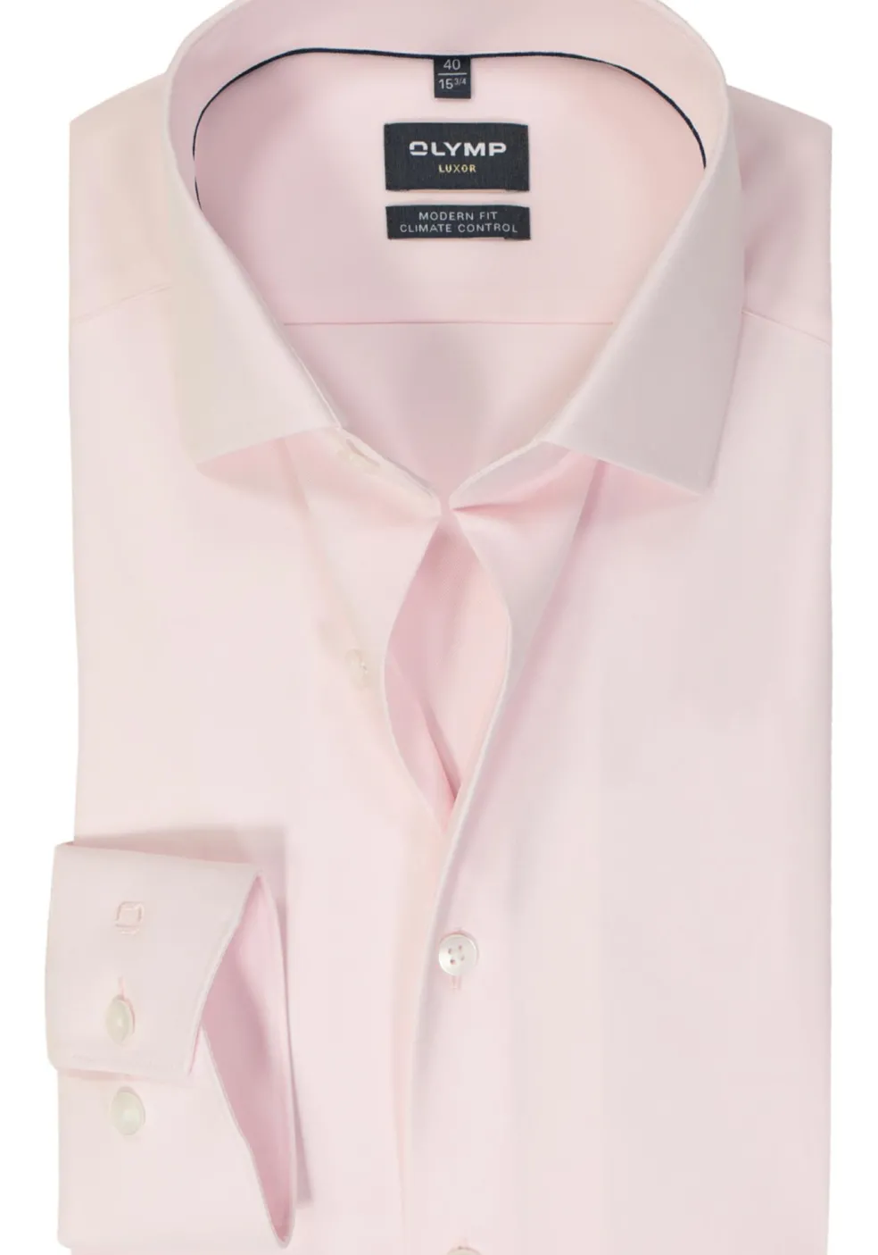 OLYMP 24/7 modern fit overhemd, twill, roze