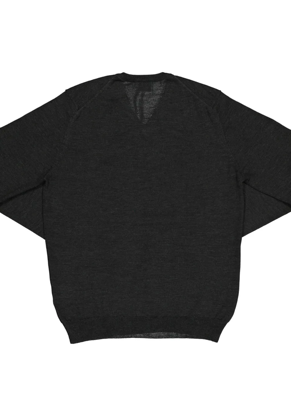 OLYMP modern fit trui wol, V-hals, antraciet grijs