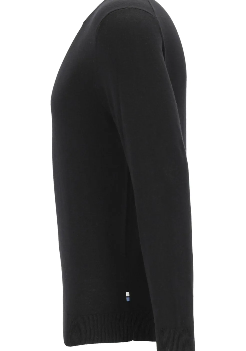 OLYMP modern fit trui wol, V-hals, zwart