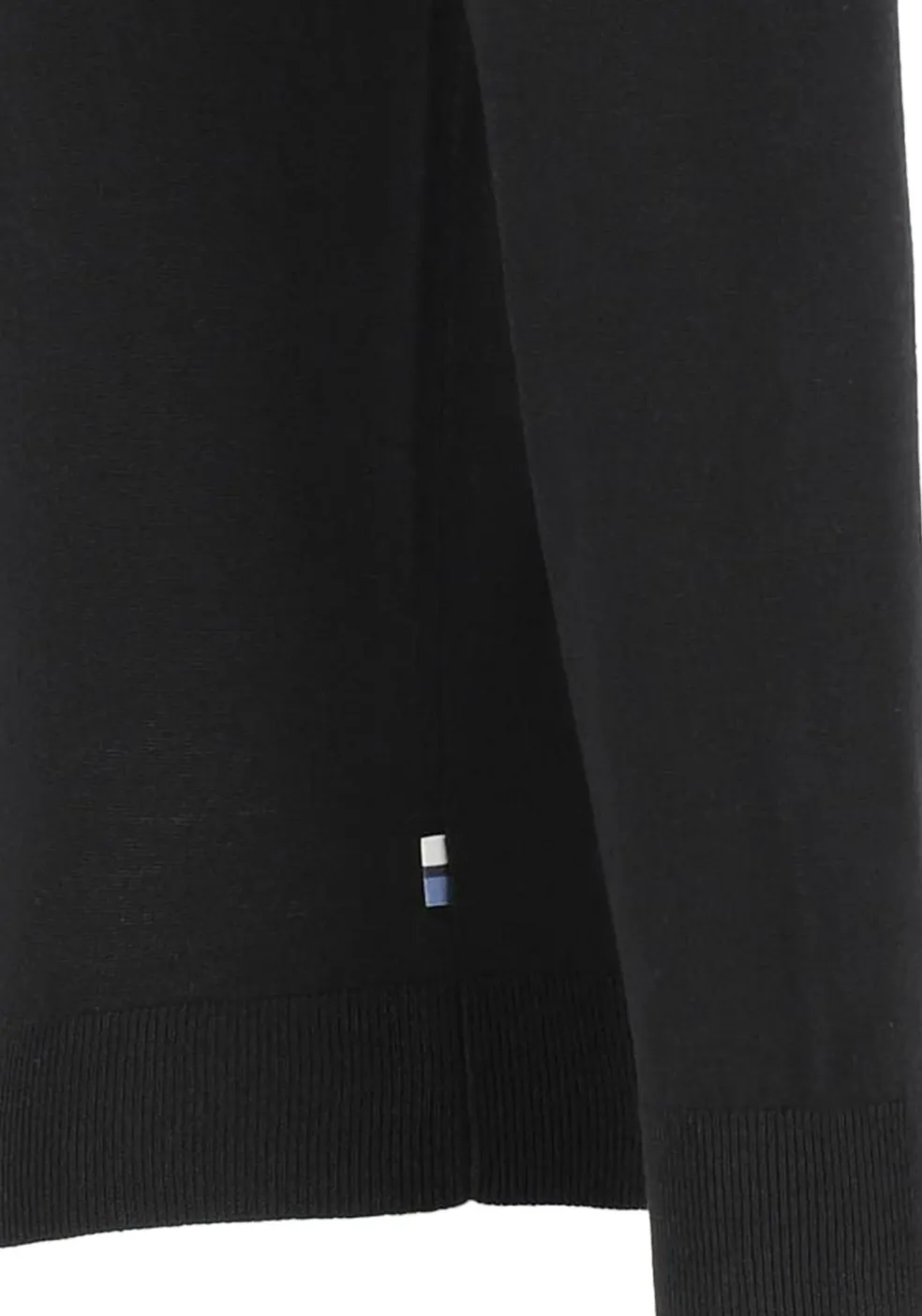 OLYMP modern fit trui wol, V-hals, zwart