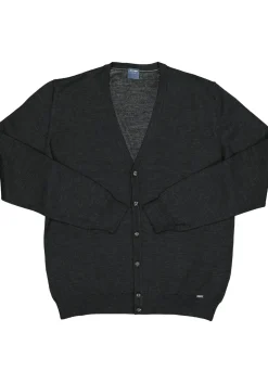 OLYMP modern fit vest wol, antraciet grijs