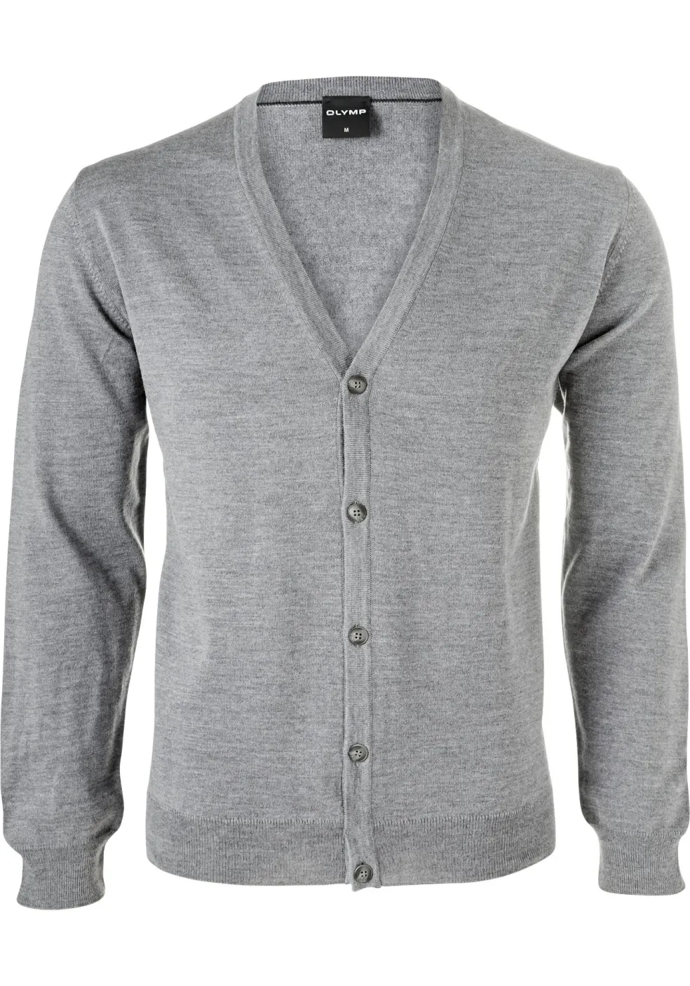 OLYMP modern fit vest wol, grijs
