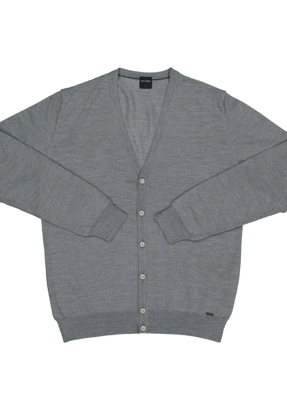 OLYMP modern fit vest wol, grijs