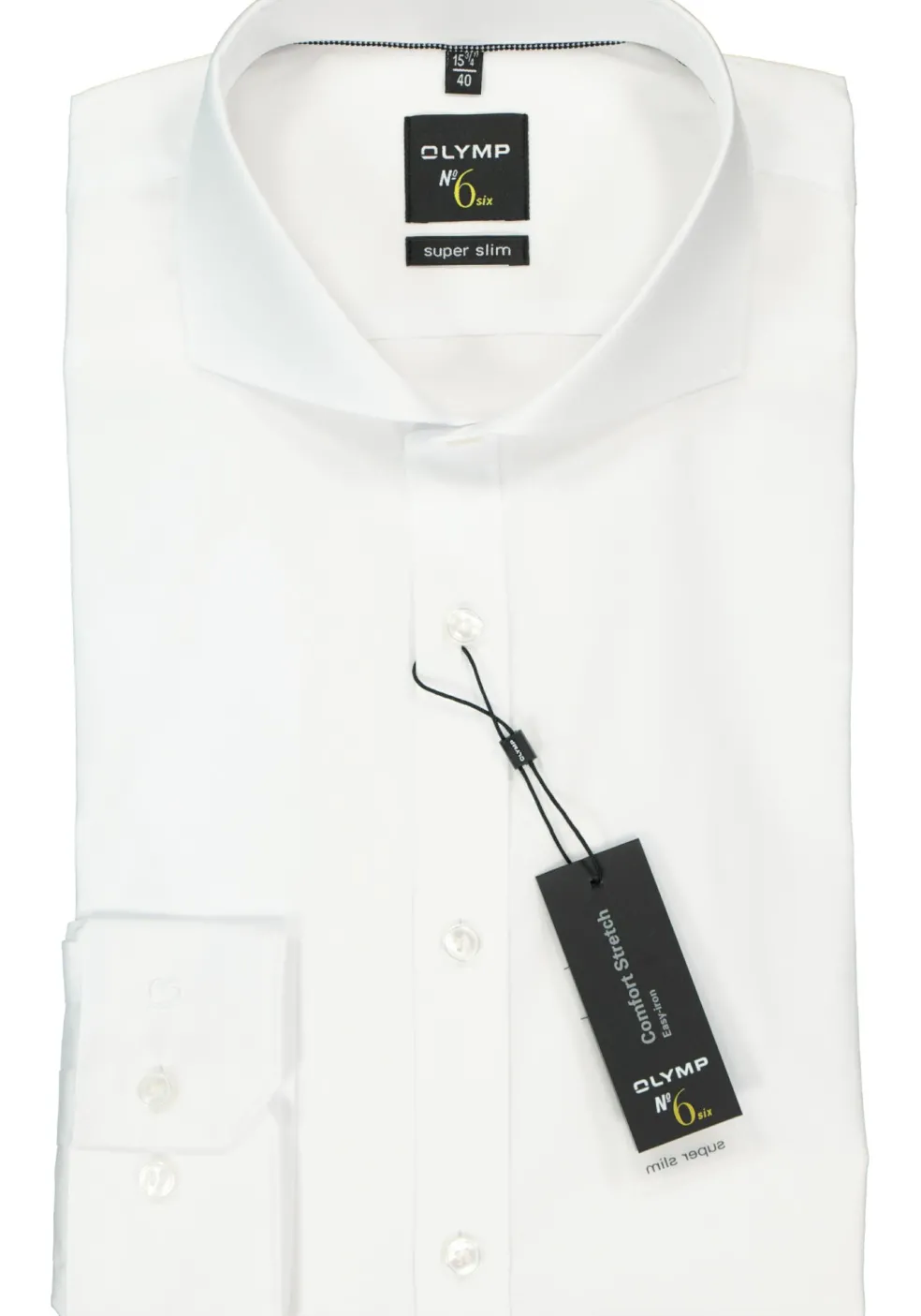 OLYMP No. Six super slim fit overhemd, wit