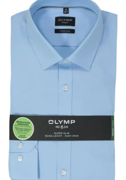 OLYMP No. Six super slim fit overhemd, lichtblauw