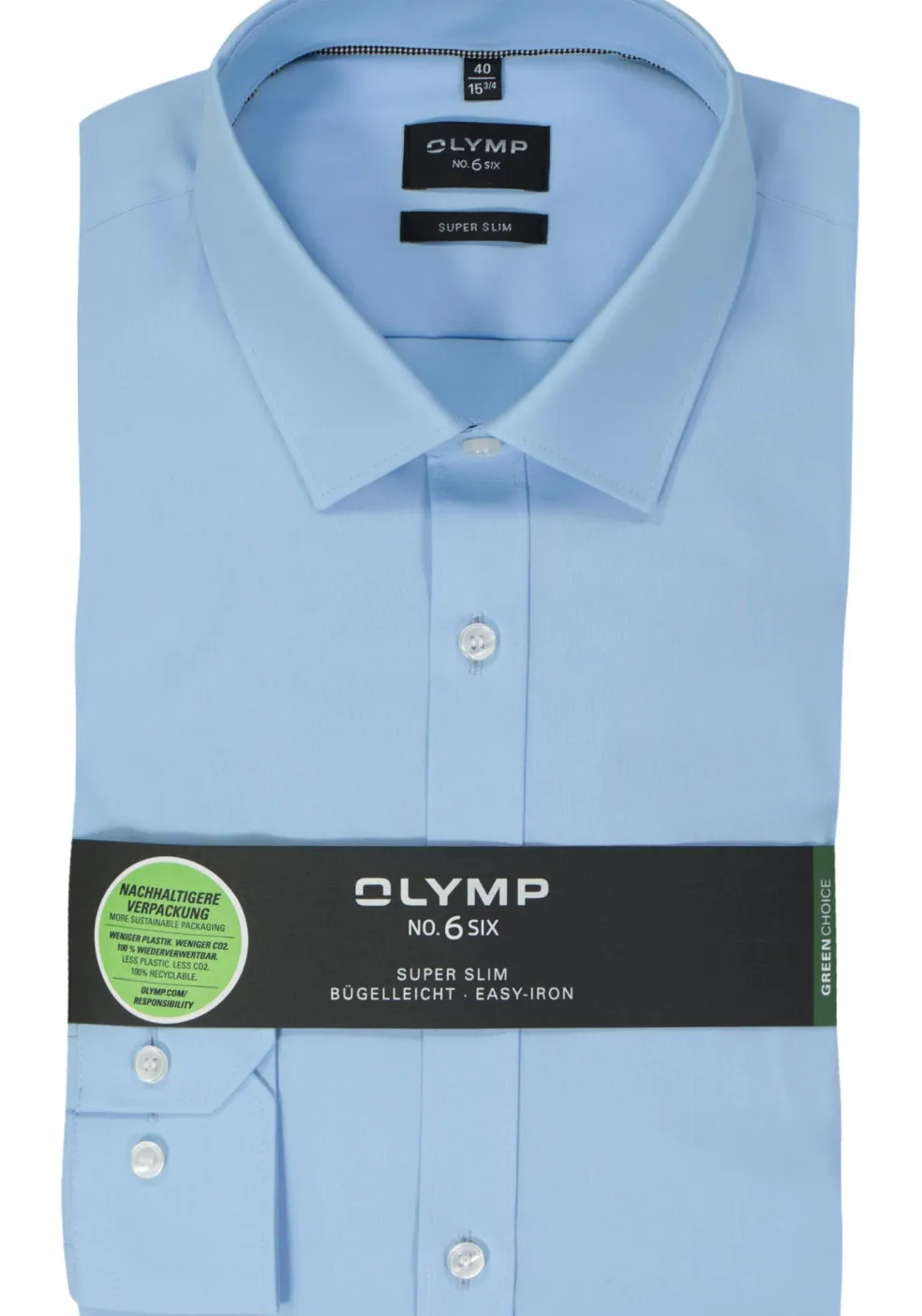 OLYMP No. Six super slim fit overhemd, lichtblauw