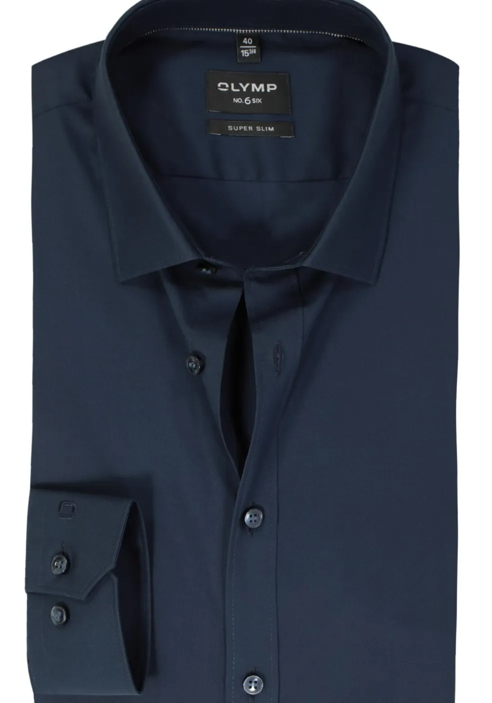 OLYMP No. Six super slim fit overhemd, marine blauw