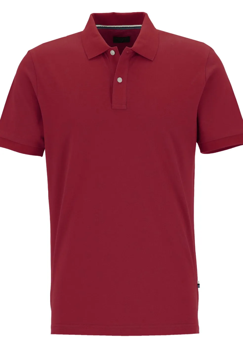 OLYMP Polo Casual, modern fit polo, donkerrood