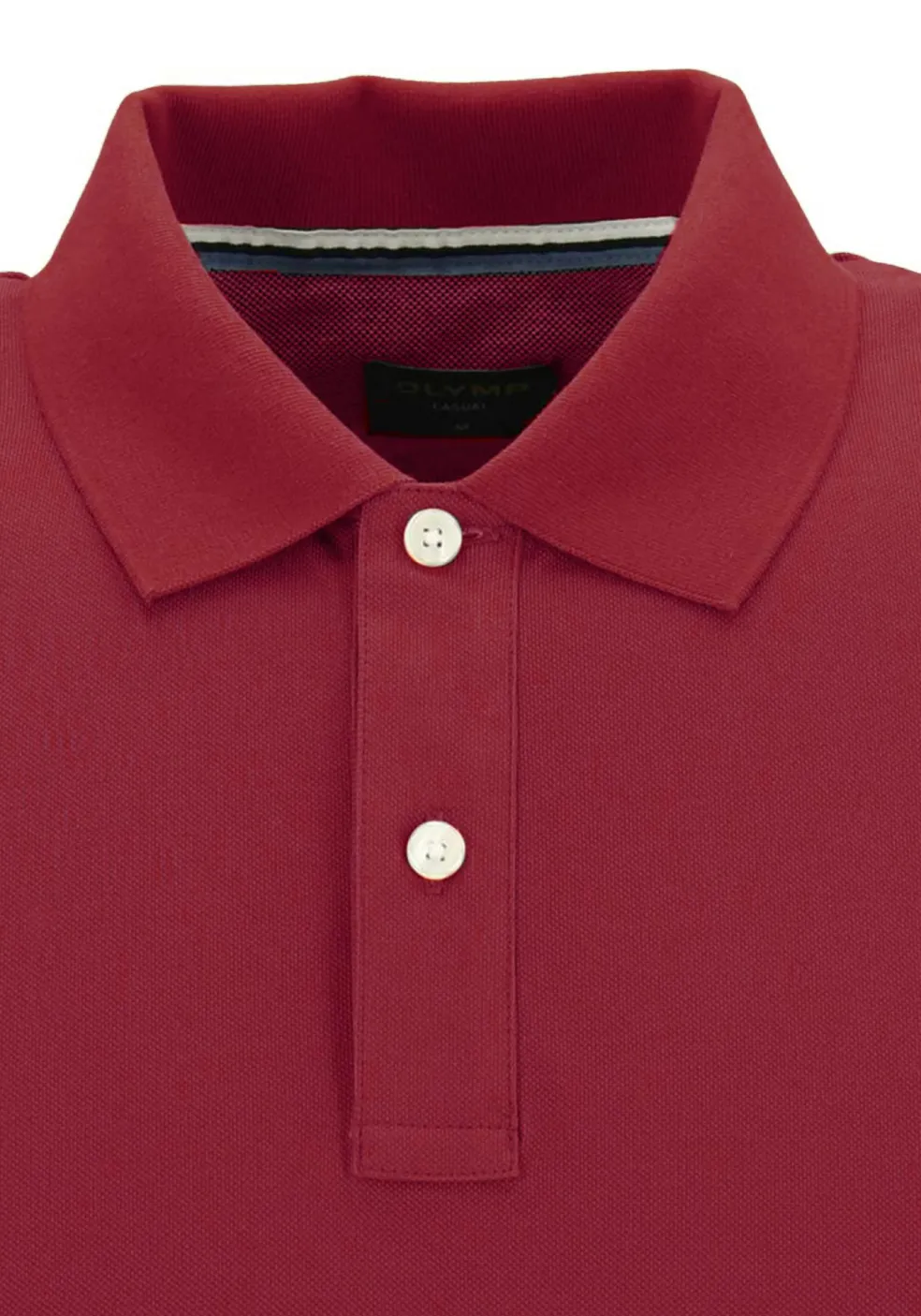 OLYMP Polo Casual, modern fit polo, donkerrood