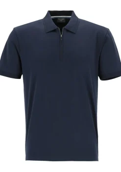 OLYMP Polo Casual, modern fit polo, marine blauw