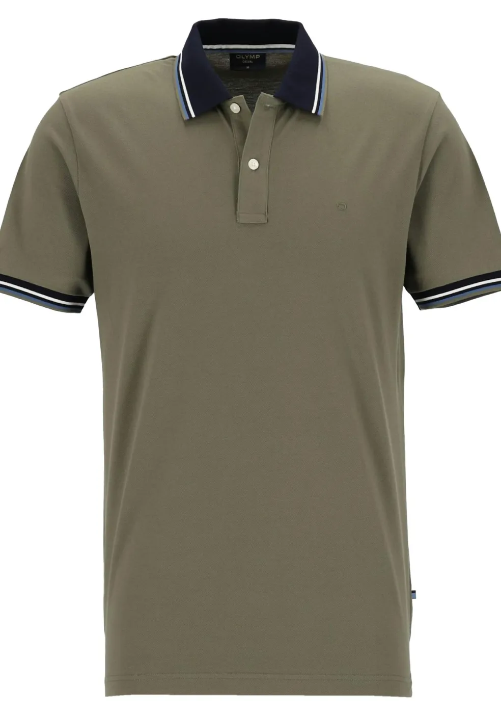 OLYMP Polo Casual, modern fit polo, olijfgroen