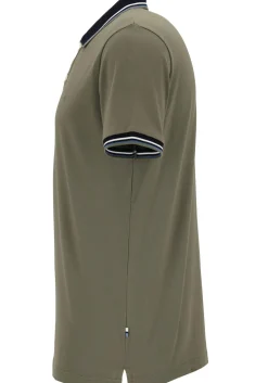 OLYMP Polo Casual, modern fit polo, olijfgroen