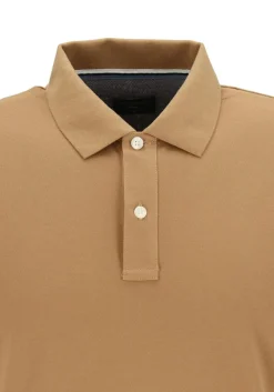 OLYMP Polo Casual, modern fit polo, caramel