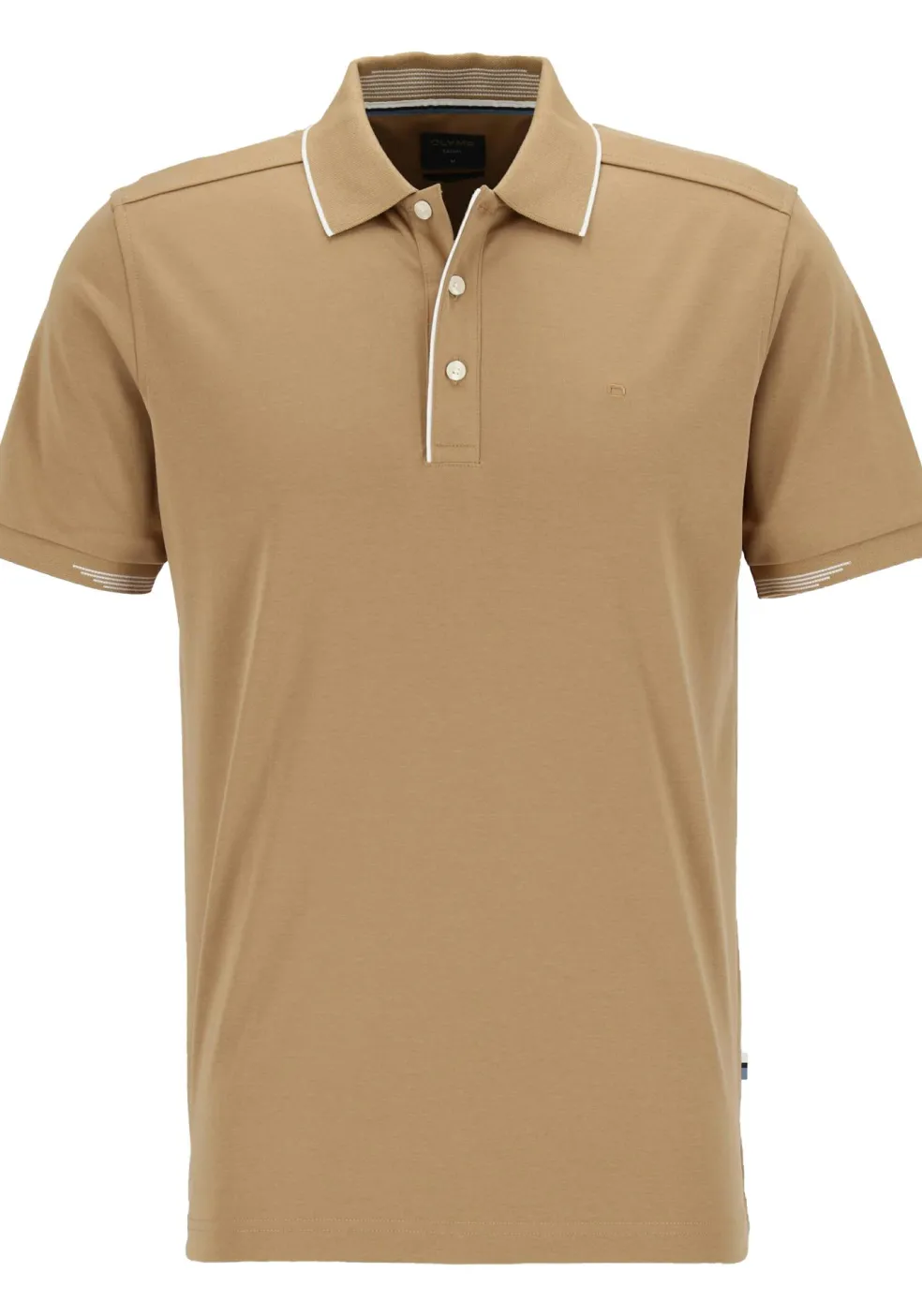 OLYMP Polo Casual, modern fit polo, caramel