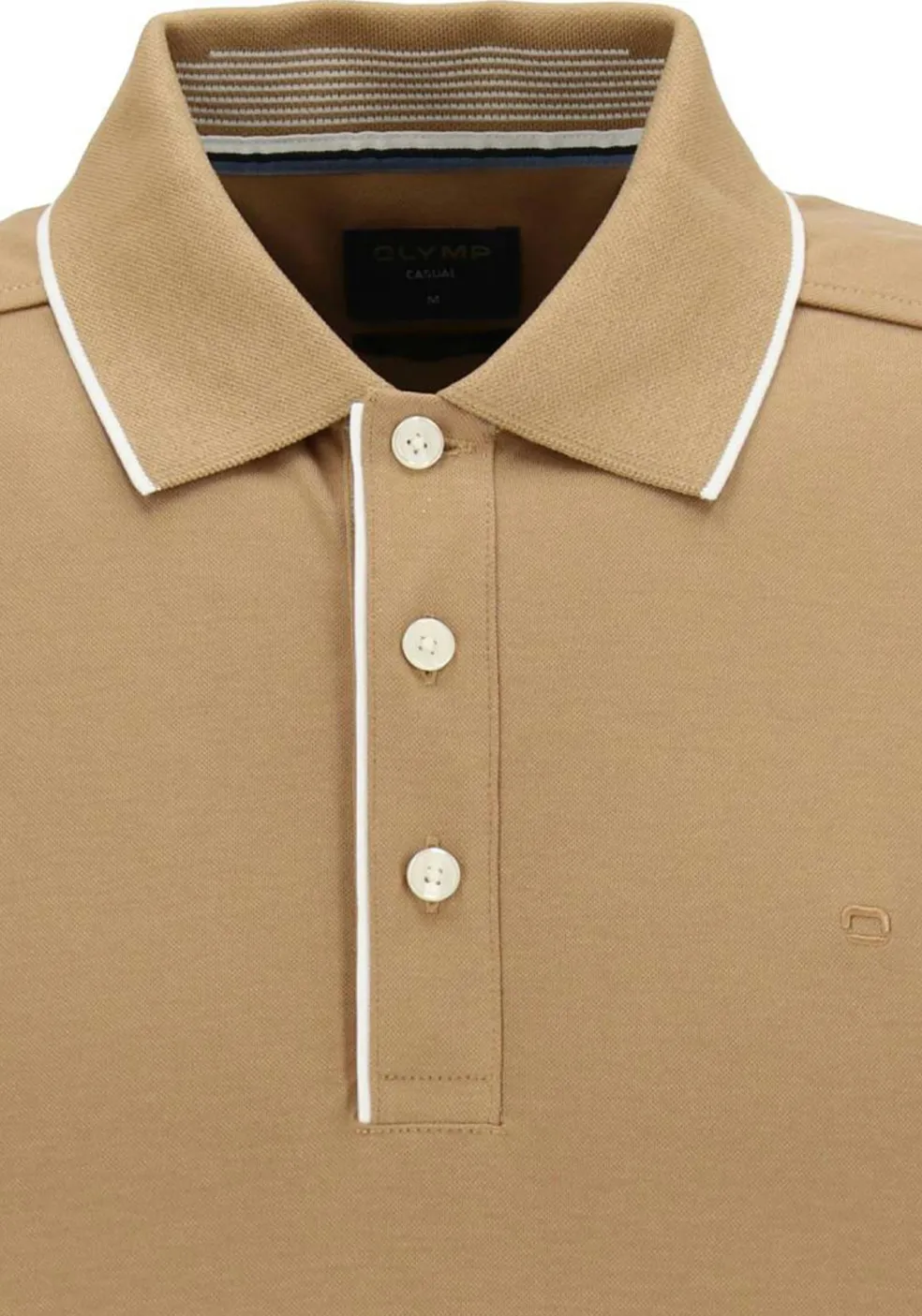 OLYMP Polo Casual, modern fit polo, caramel