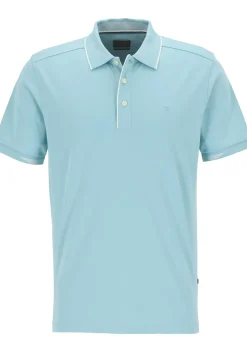 OLYMP Polo Casual, modern fit polo, lichtblauw