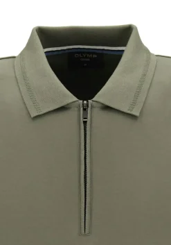 OLYMP Polo Casual, modern fit polo, olijfgroen