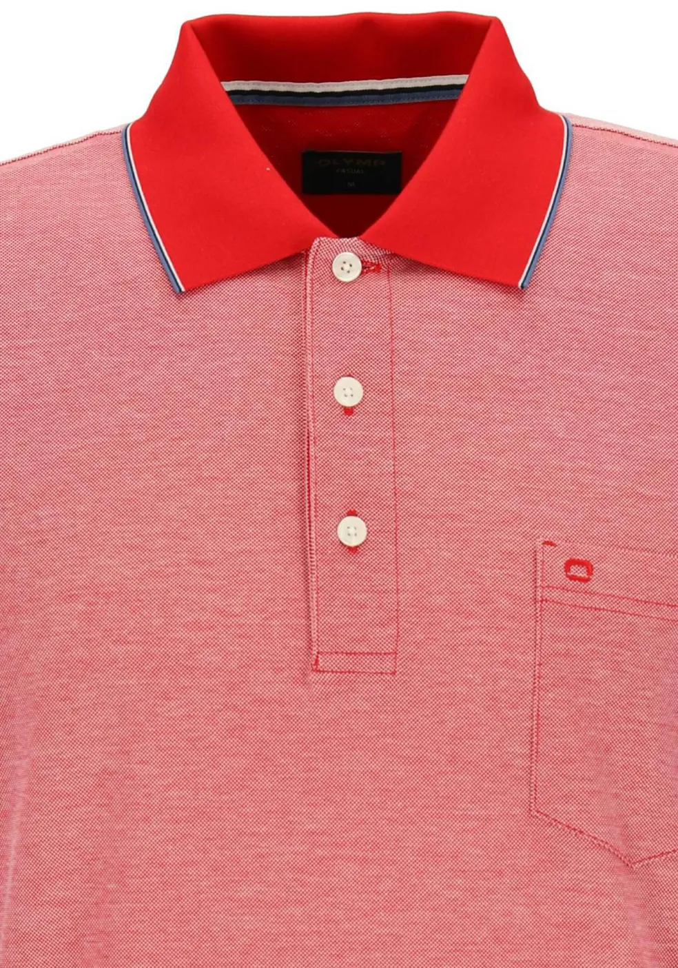 OLYMP Polo Casual, modern fit polo, rood