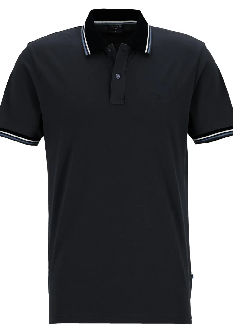 OLYMP Polo Casual, modern fit polo, zwart