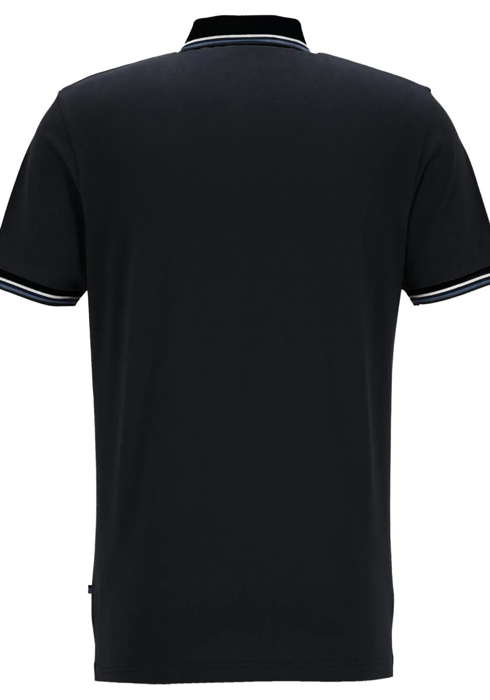 OLYMP Polo Casual, modern fit polo, zwart