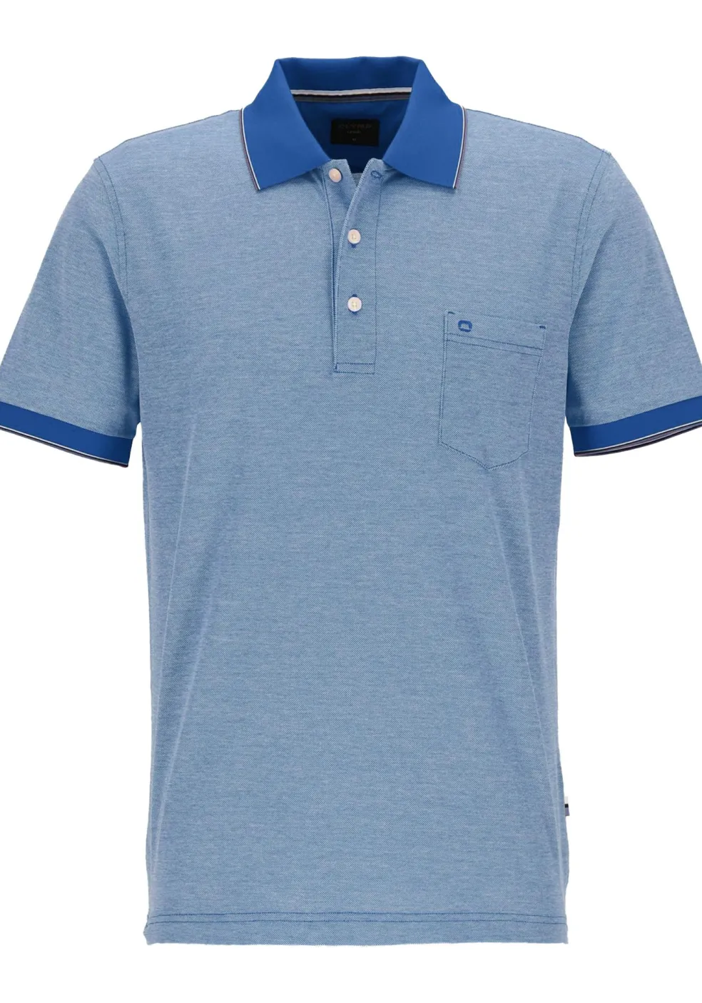 OLYMP Polo Casual, modern fit polo, blauw
