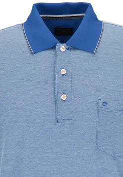 OLYMP Polo Casual, modern fit polo, blauw