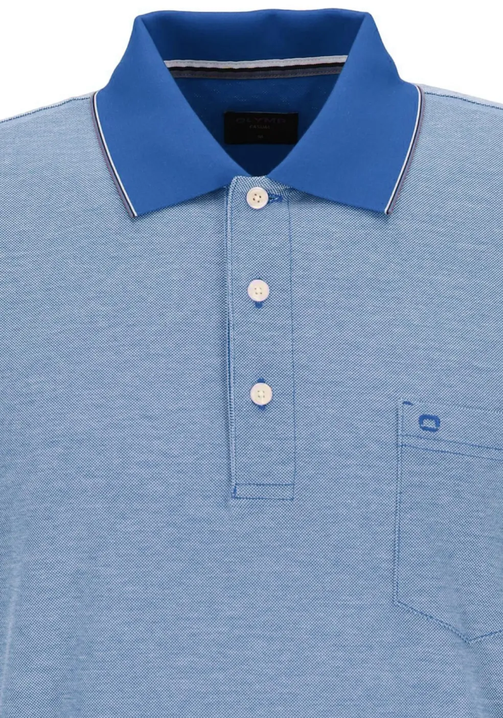 OLYMP Polo Casual, modern fit polo, blauw