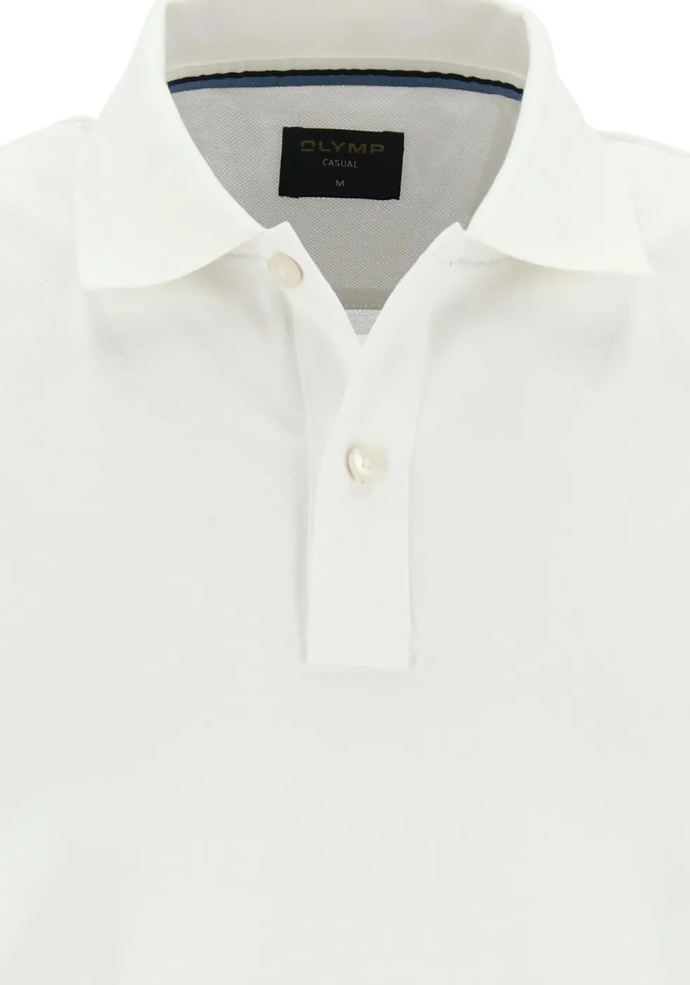OLYMP Polo Casual, modern fit polo, wit