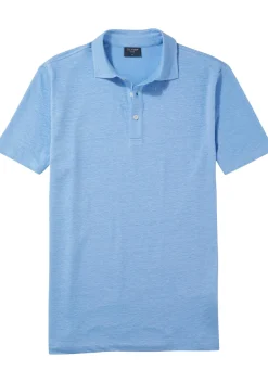 OLYMP Polo Casual, modern fit polo, lichtblauw